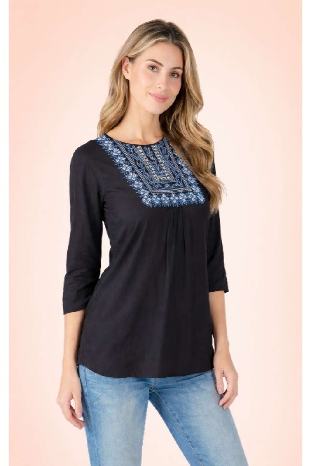 ONEFIT GIRLS TOP KEY HOLE NECK BLACK